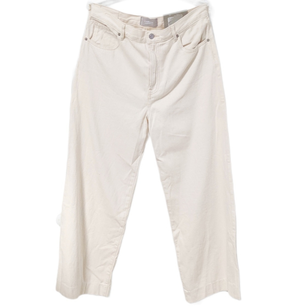 Everlane The Summer Wide Leg Jean High Rise Bone